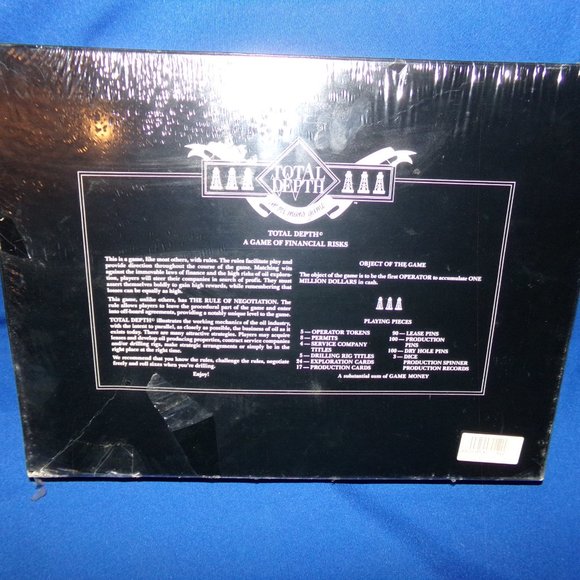 Vintage Total Depth Oil Man's Board Game - Sealed - A Game of Financial Risks - Picture 5 of 9